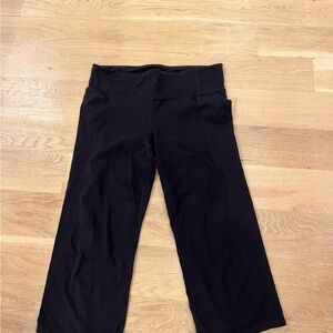Athleta Black Wide-Leg Yoga Pants XL